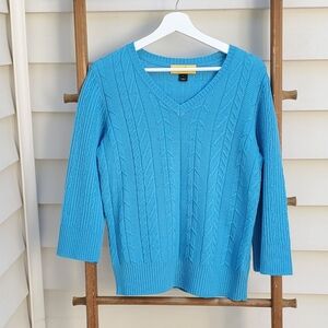 St. John Wool V-Neck Sweater